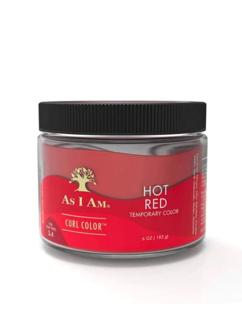 CURL COLOR HOT RED COLOR & CURLING GEL 6oz