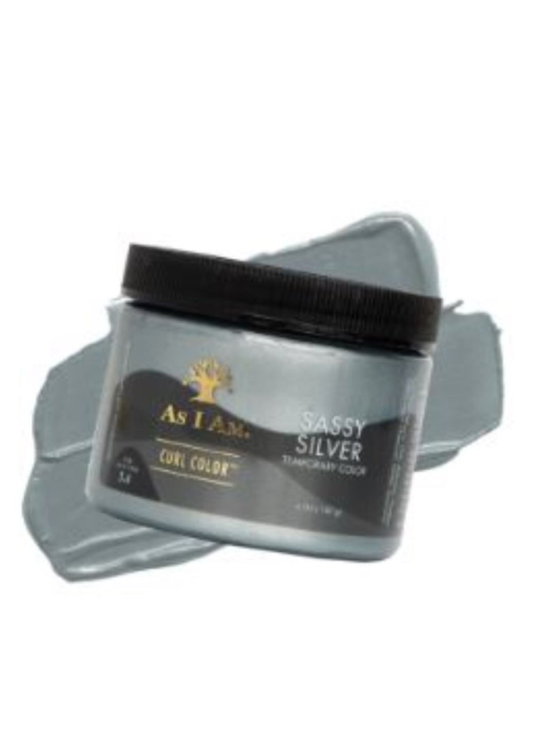 CURL COLOR SASSY SILVER  COLOR & CURLING GEL 6oz