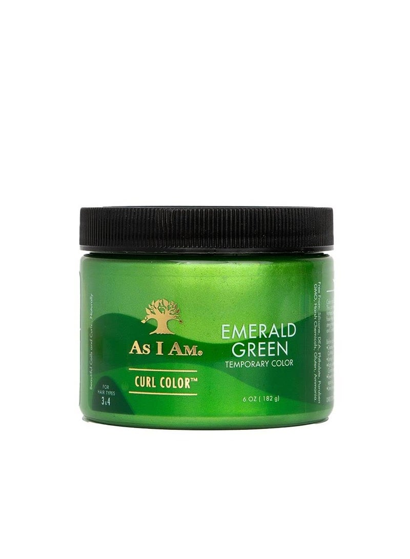 CURL COLOR  EMERALD GREEN COLOR & CURLING GEL 6oz