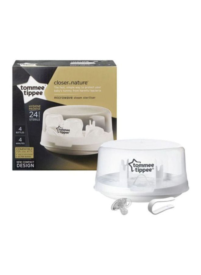 Closer To Nature Microwave Steam Steriliser, Pack Of 3 - White