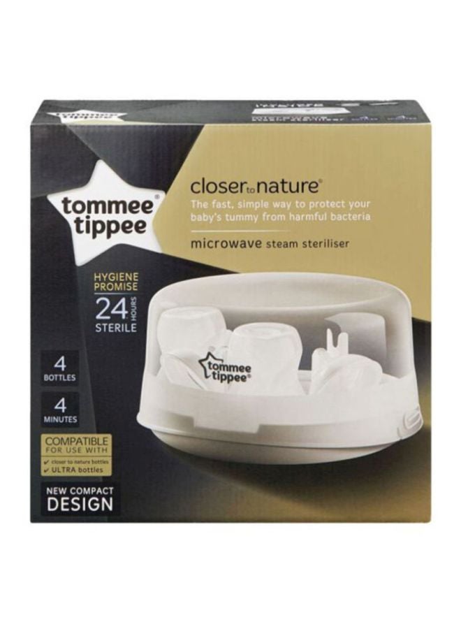 Closer To Nature Microwave Steam Steriliser, Pack Of 3 - White