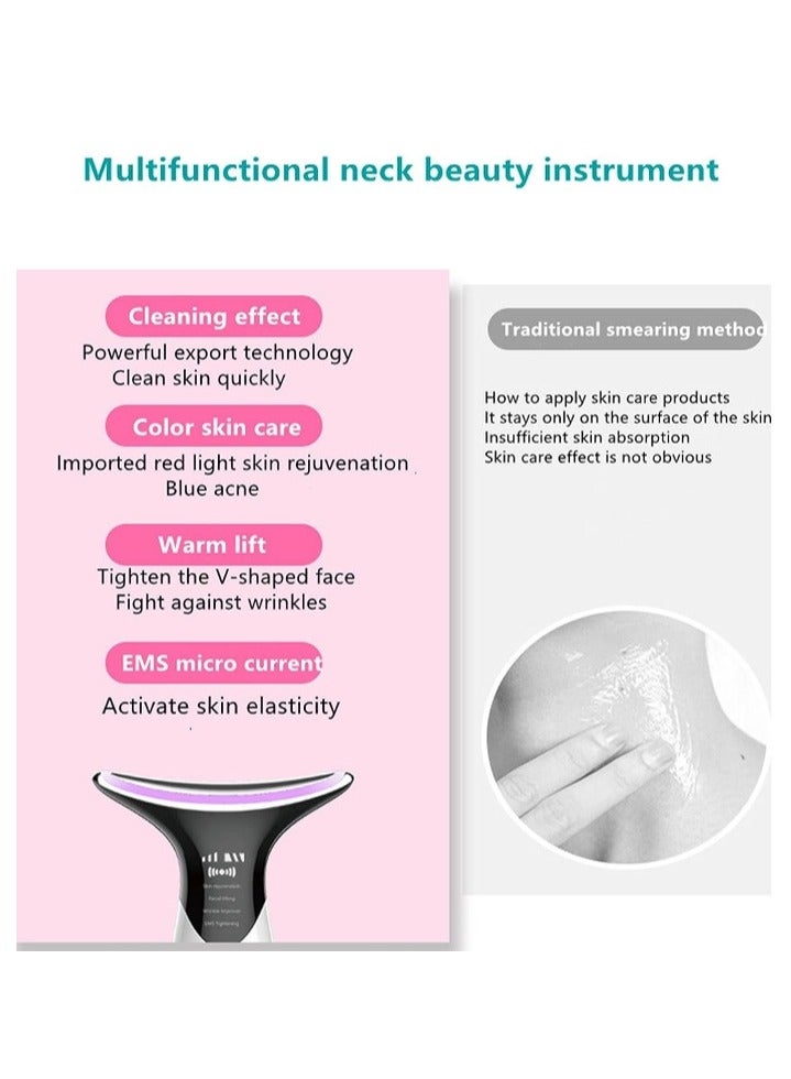 Face Neck Lifting and Tightening Massager Anti-Aging Device, Wrinkle and Double Chin Remover Beauty Device