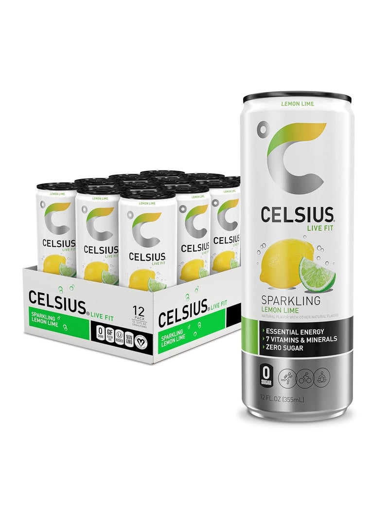 Celsius Fitness Drink 12oz 12/Case Lemon Lime