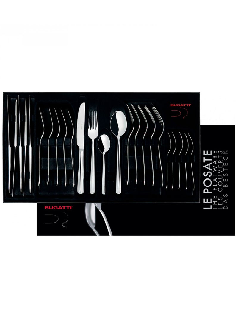 Casa Bugatti METROPOLIS 24 Piece - 18/10 Stainless Steel