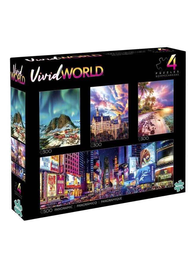 4-In-1 Vivid World Jigsaw Puzzle 9351