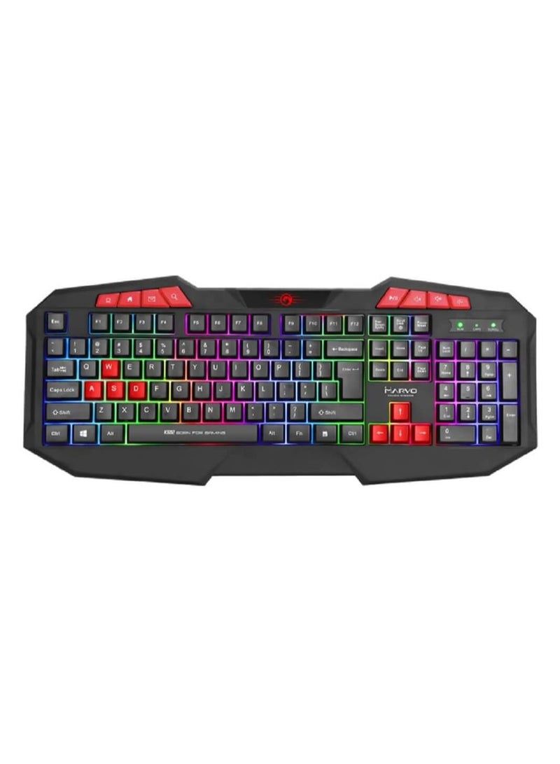 K602 EN Wired Membrane Keyboard