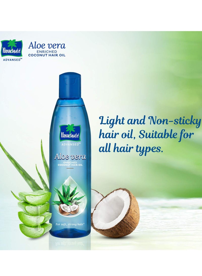 Parachute Advansed Aloe Vera Enriched Coconut Hair Oil 200ML Pack of 2