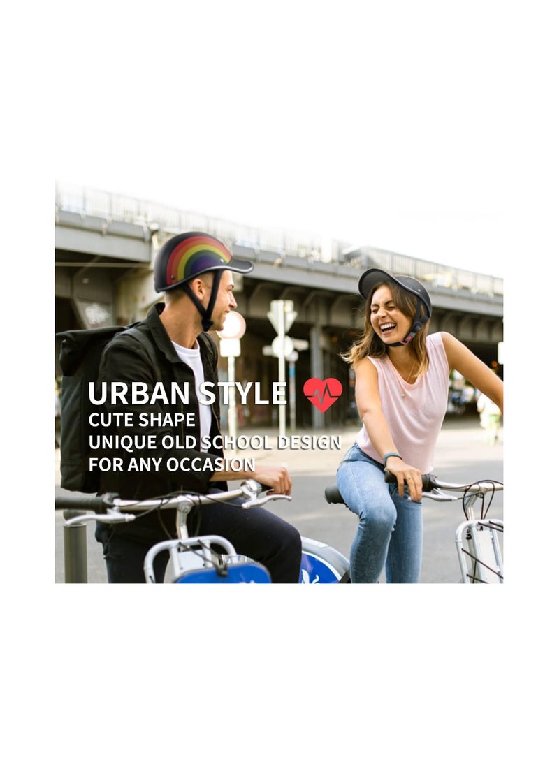 Bike Helmets for Adults, Urban Baseball Cap Style Bicycle Helmet, Bicycle Baseball Helmets, Adults Cycling Urban Style Adjustable Helmet, Mountain Road MTB for Teen Bicycle Helmet for Commuting