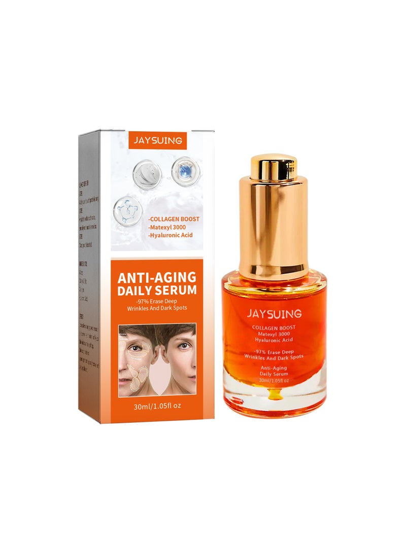 Jaysuing Collagen Anti Aging Essence Fades Dark Spots  Fine Lines Anti Wrinkles hydrates and Tightens Skin