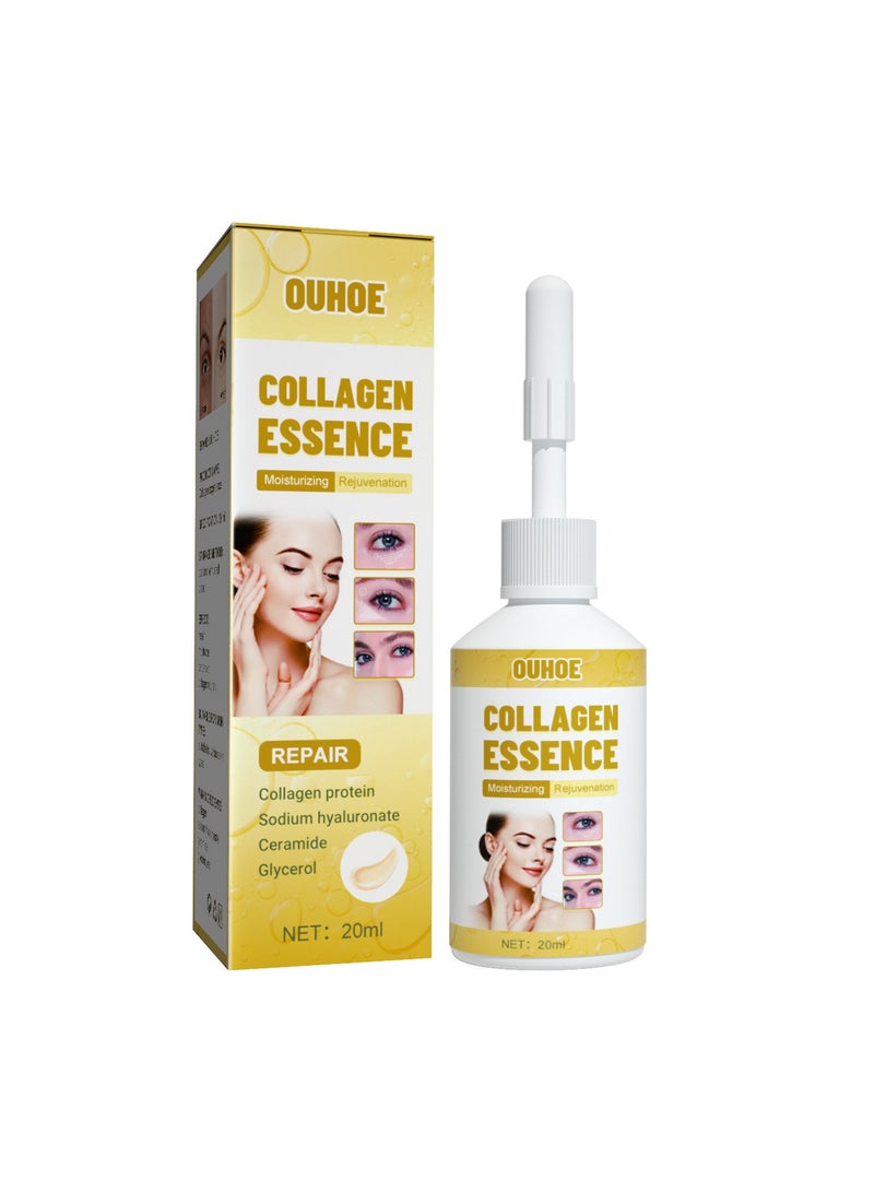 Collagen Essence Fades Fine Lines Anti Aging Shrinks Pores Hydrates and Firms Skin Essence