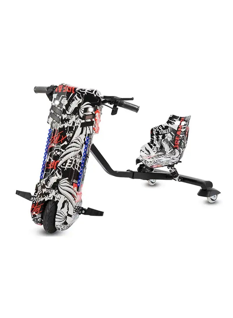 Electric drifting Scooter 3 Wheel Ride On Toy bike for kids with Key and Lights 36V
