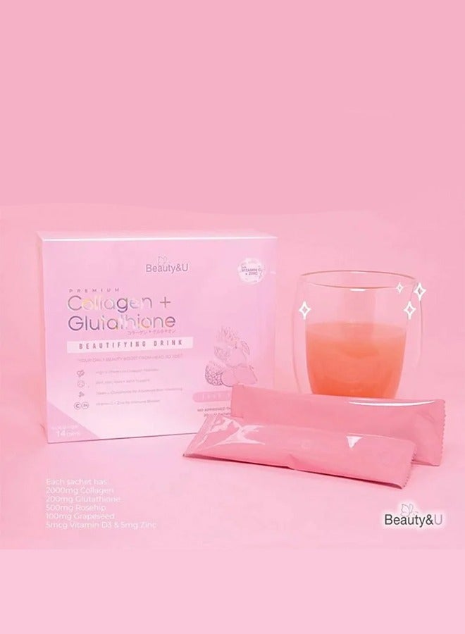 Premium Collagen and Glutathione Beautifying Drink.