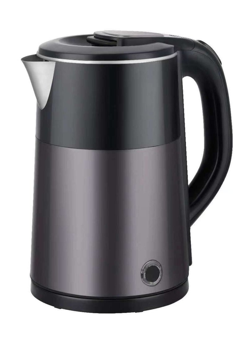 2.2L 1500W Electric Kettle Stainless Steel Water Boiler | Portable Pot Instant Water Heater And Tea Maker  | Auto Shut-Off Boil-Dry Protection 360° Swivel Base | Cool Handle