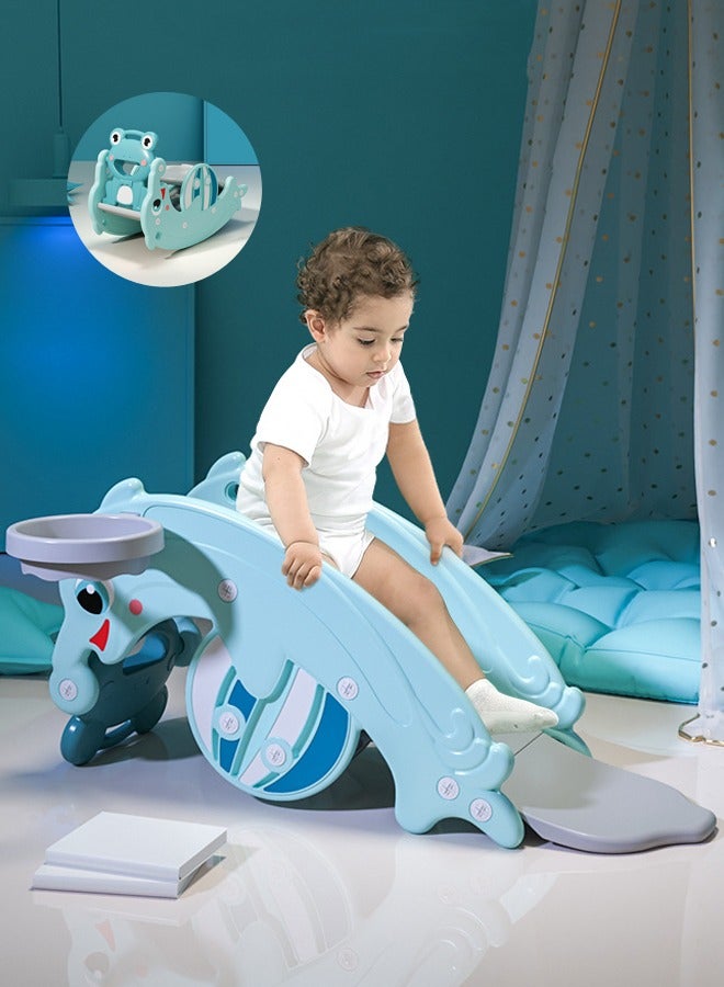 3 in 1 Multifunctional Indoor Baby Rocking Horse Chair Slide for Kids