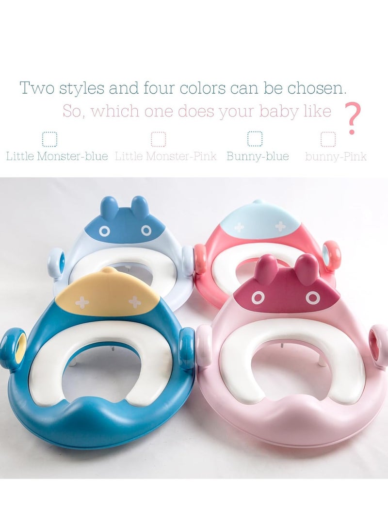 Potty Training Toilet Seat for Boys and Girls,For Toddler Travel, Non-Slip Potty Training Toilet Seat Cover,Cute Cartoon Shape,Easy to Clean.