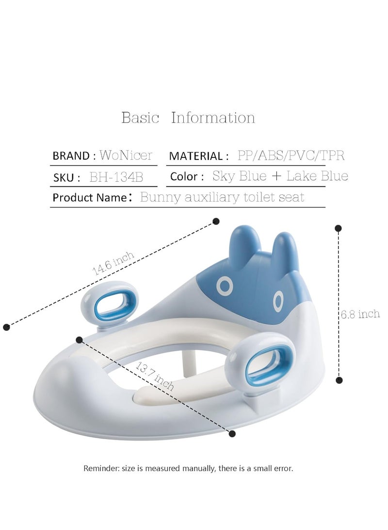 Potty Training Toilet Seat for Boys and Girls,For Toddler Travel, Non-Slip Potty Training Toilet Seat Cover,Cute Cartoon Shape,Easy to Clean.