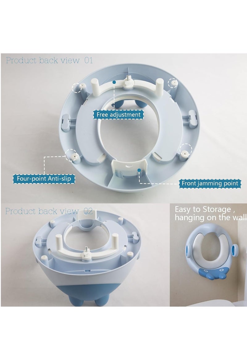 Potty Training Toilet Seat for Boys and Girls,For Toddler Travel, Non-Slip Potty Training Toilet Seat Cover,Cute Cartoon Shape,Easy to Clean.