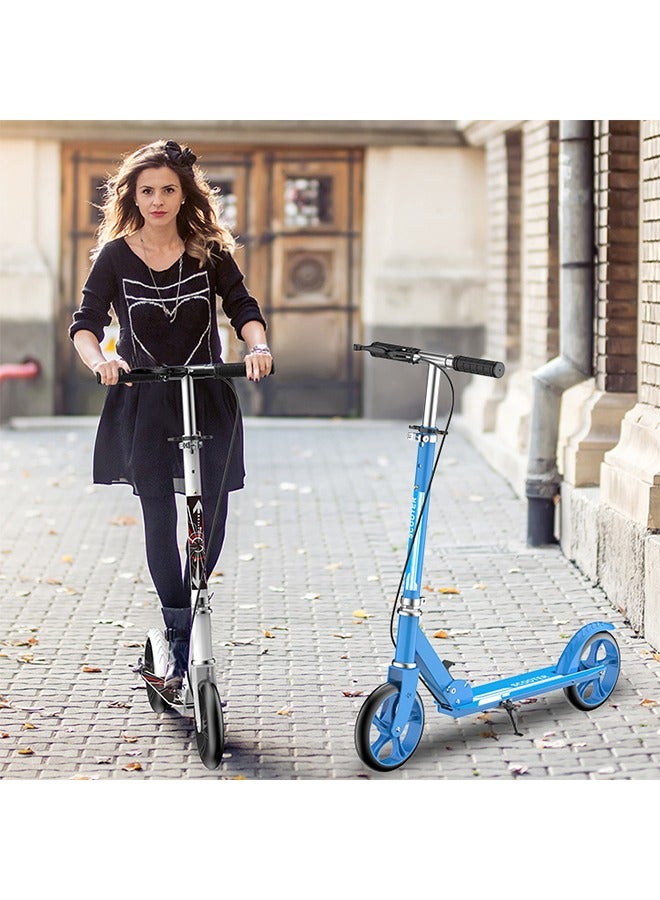 Hight-Adjustable Urban Scooter Folding Kick Scooter With Big Wheels Over 10 years old and adults