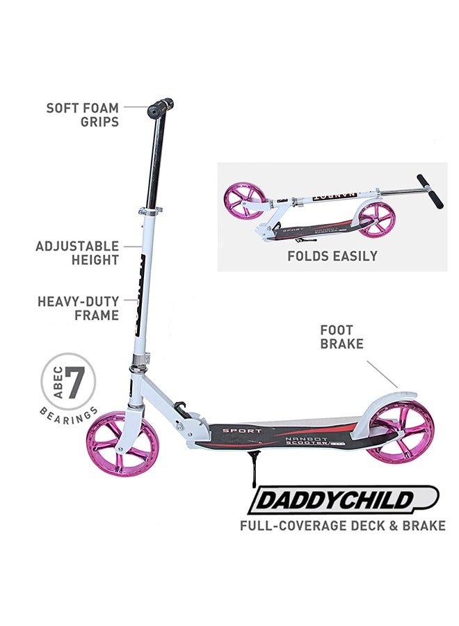 Folding Scooter 2 Wheels 7-15 Years Old Kick Scooter for Kids Adjustable Height & Handlebars