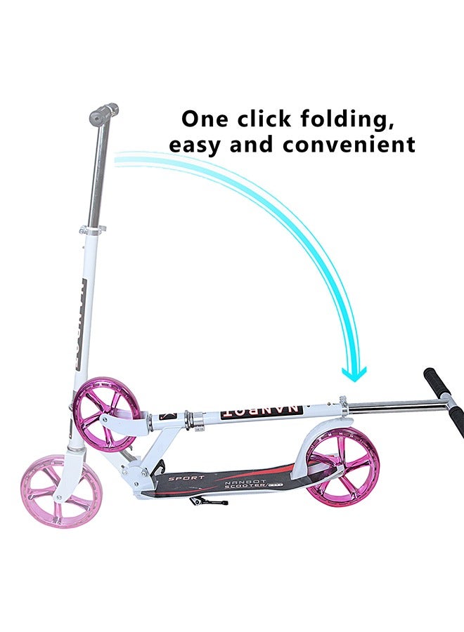 Folding Scooter 2 Wheels 7-15 Years Old Kick Scooter for Kids Adjustable Height & Handlebars