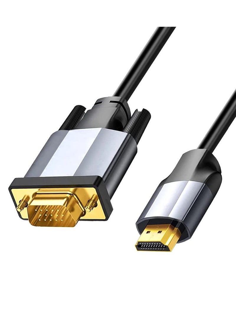 HDMI to VGA Adapter Cable, 3M/9.8ft Gold Plated 1080P Digital HDMI to VGA Analog Video Adapter Converter Cable for Computer, Desktop, Laptop, PC, Monitor, Projector, HDTV