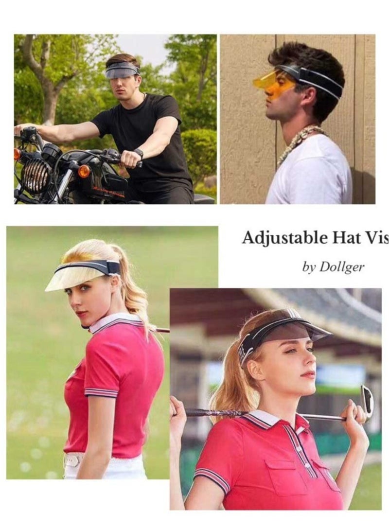 2pcs Sun Visor Hat UV Resistant Face Shield with Oversized Sunglasses Stay Cool and Protected for Women and Men