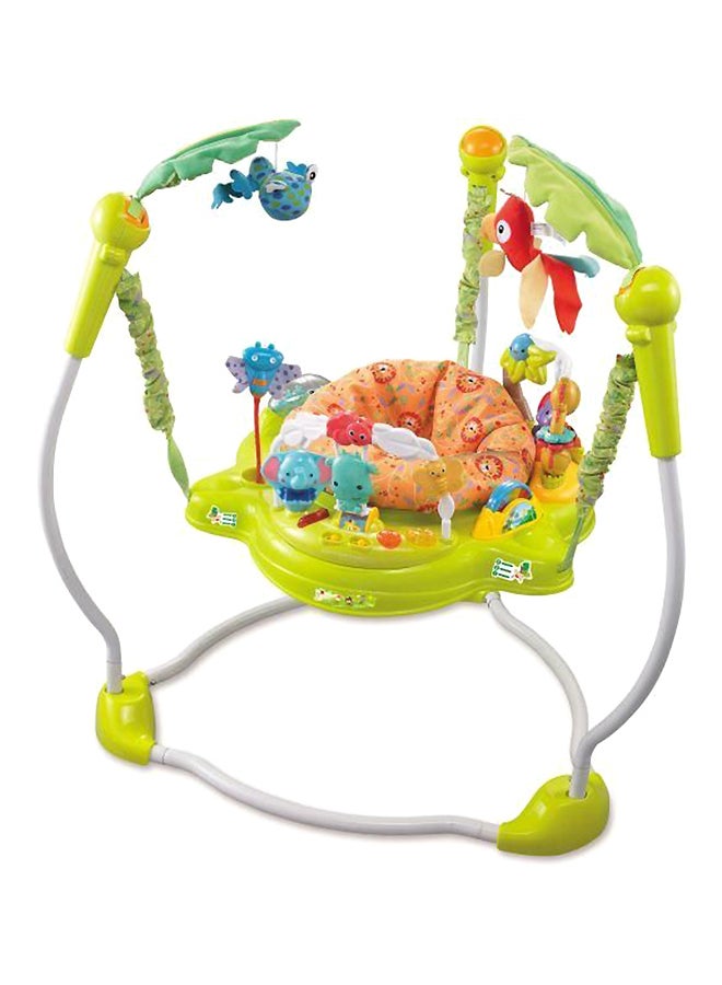 Adjustable Spinning Seat Baby Rocking Suspension Chair Sturdy Durable Jungle Jumper With Light And Music Cradle Toys