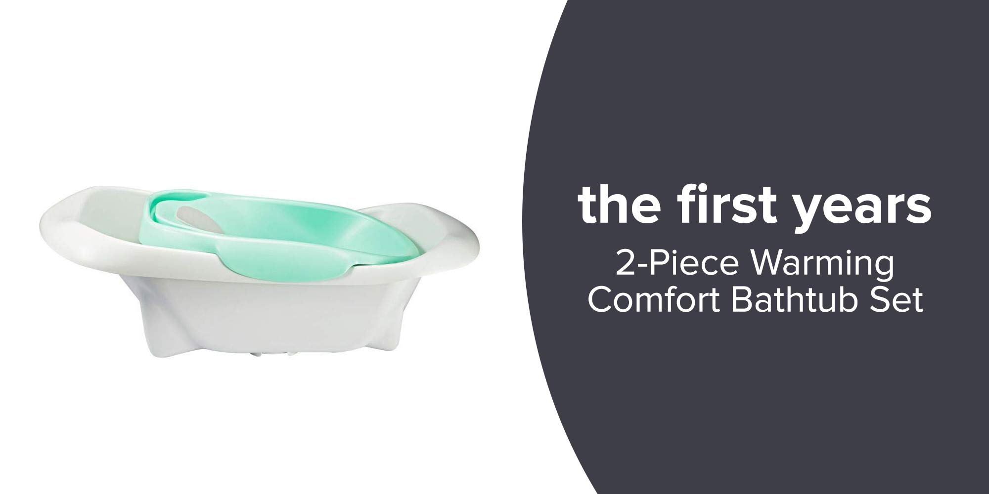 2-Piece, 4 In 1 Warming Comfort Infant To Toddler Bathtub Set