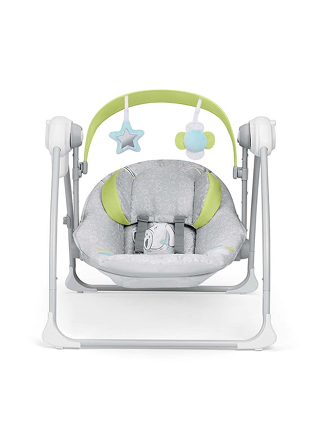 Portable Sonnolento Baby Infant Swing, Sway Gentle Swaying, Rocker, Rocking With Support And Safety, Cradle, 0-9 Kg - Grey