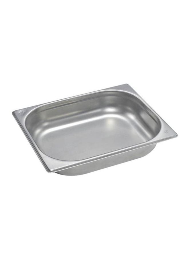 Stainless Steel Gastronorm Pan Silver 32.5x26.5x6.5cm