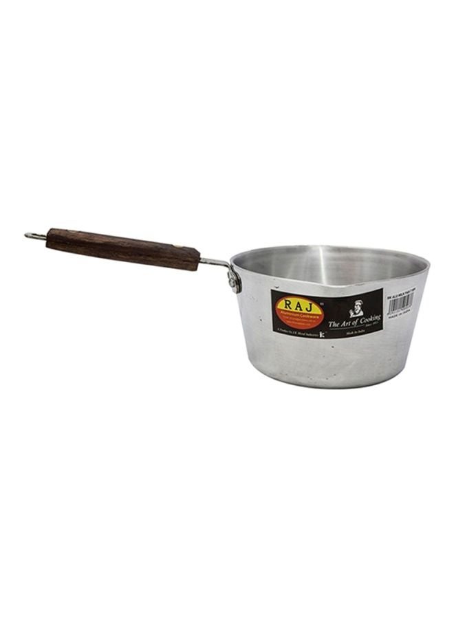 Aluminium Pan With Wooden Handle Silver 20.5cm