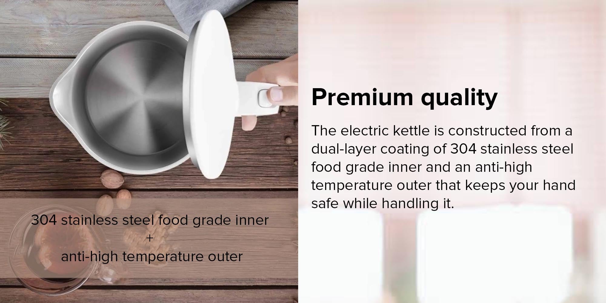 Mijia Electric Water Kettle 1.5L 1.5 L 1800 W PAA1095W-AUzxc White