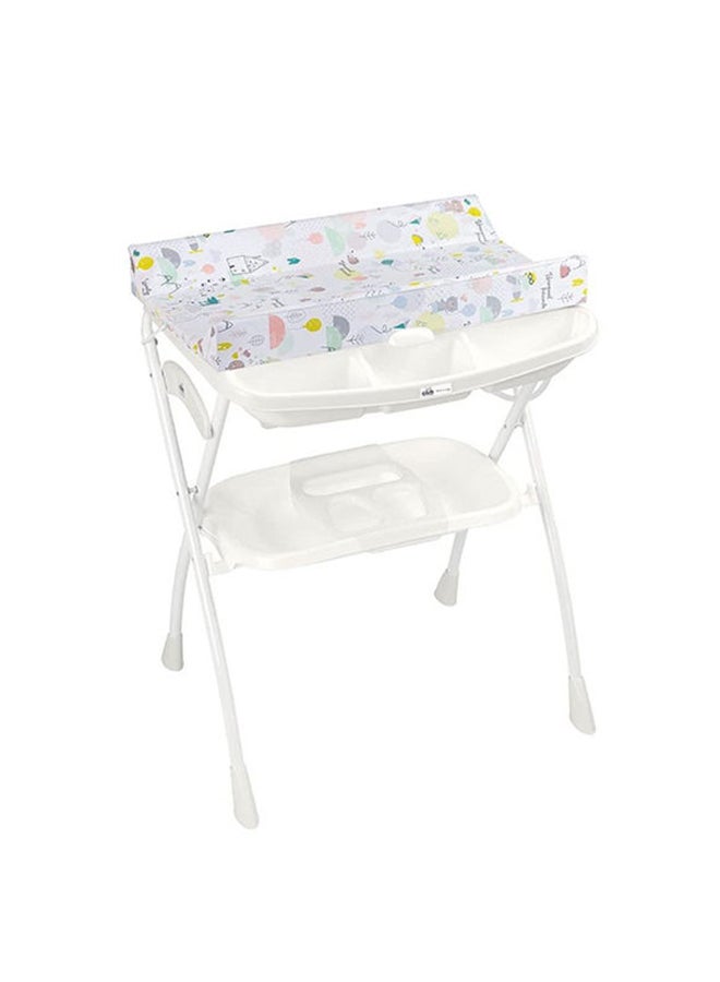 Volare Portable Changing Table With Stand - Baby Bath - Kites And Balloons - Made In Italy, Baby Changing Table For Infant - Diaper Changing Tables - Dressing Table -With Storage