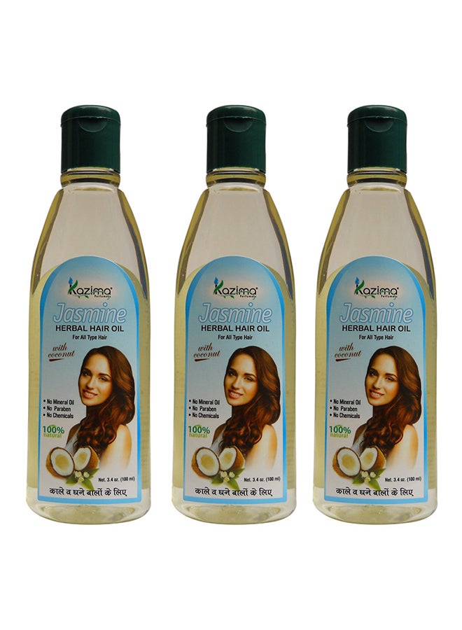 Pack of 3 Jasmine Herbal Hair Oil 100ml