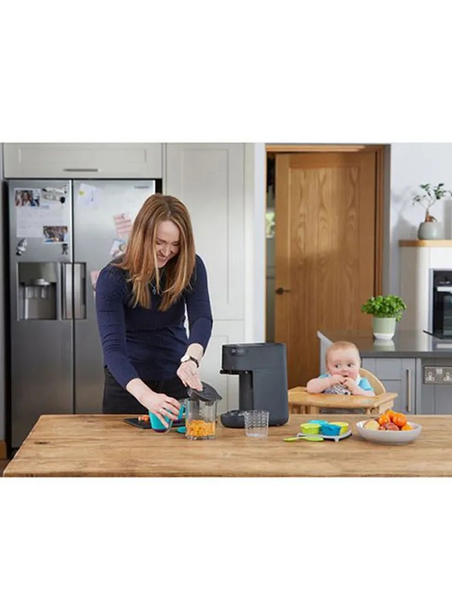 Quick Cook Steamer And Blender Essential Baby Healthy Food Maker - Black