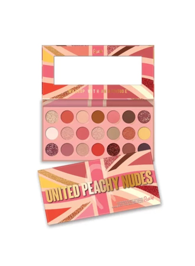 United Peachy Nudes - 21 Pressed Pigment & Shadows Palette