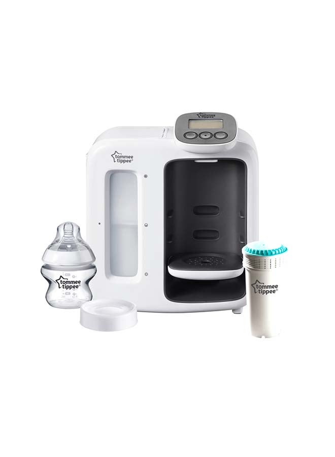 Perfect Prep Machine, Instant And Fast Baby Bottle Maker With Antibacterial Filter, White