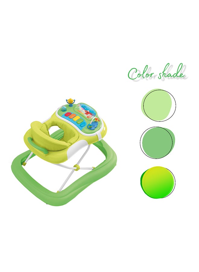 Giocando Baby Walker, Kids, Toddler, Push, Learning, Round, Activity Walker, Adjustable, Foldable - Green