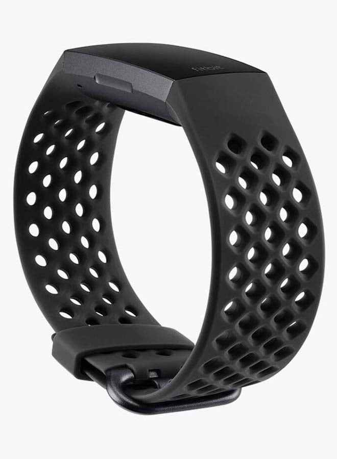 Sport Band For Fitbit Charge 3/4 Large Black