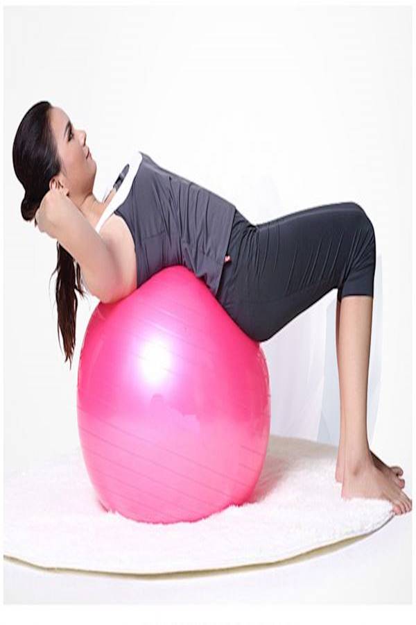 Rose Anti Burst Gym Ball 65cm Fitness Yoga Exercise Home Pregnancy Birthing Ball 65cm 65cm