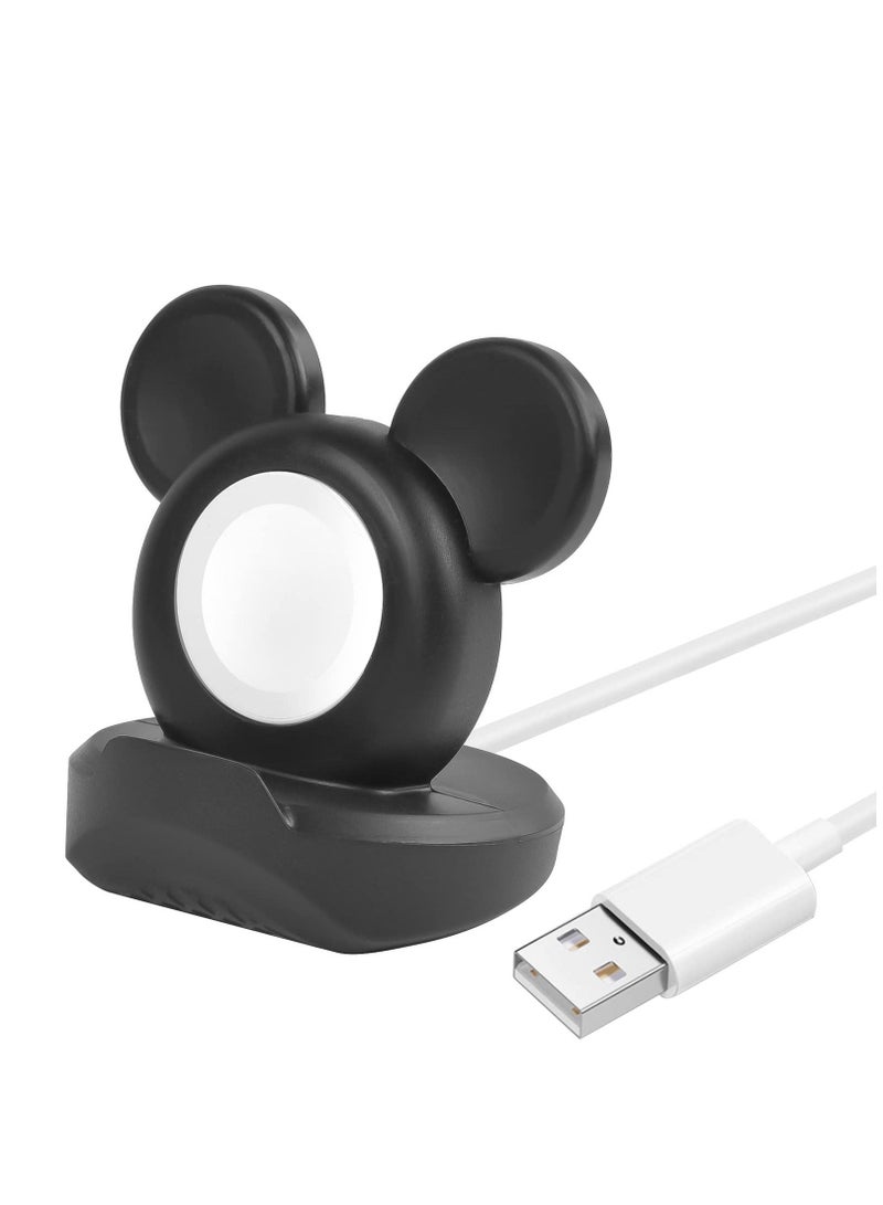 For iWatch Charger Stand Compatible, Silicone Dock Holder, Desk Stand, Charging Station Holder Compatible for All Apple Series Ultra/SE/8/7/6/5/4/3/2/1, Home/Office Use
