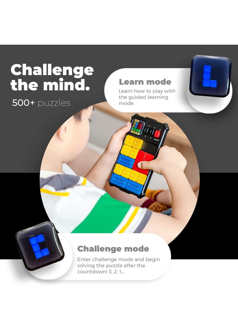 Super Slide Puzzle Games, 500+ Level Challenges Brain Teaser Puzzle, STEM Toys for Kids, Learning Games Teens, Travel Gifts Boys Girls