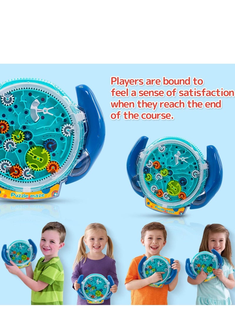 Brain Teasers Gravity Ball Game Maze Puzzle Toy Gifts for Kids Teens Adults, Mind Puzzles 3-8, 3D Kids, Labyrinth Marble with Two Steel Marbles