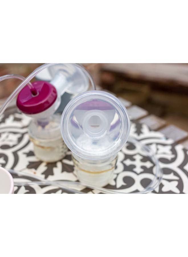 Made for Me Single Electric Breast Pump, Strong Suction, Soft Feel, USB Rechargeable, Quiet, Portable, Express Modes, Baby Bottle Included