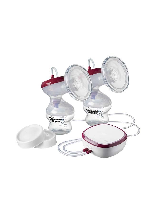 Made for Me Single Electric Breast Pump, Strong Suction, Soft Feel, USB Rechargeable, Quiet, Portable, Express Modes, Baby Bottle Included