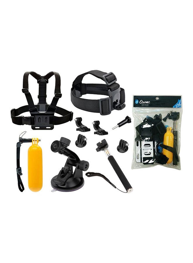 9-In-1 Accessory Set For GoPro Hero 3/4 Black/Yellow/Silver