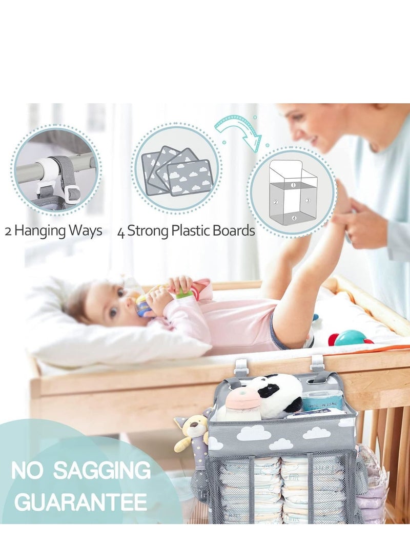 COOLBABY Baby Diaper Storage Bag multi-functional Large Capacity Bedside Hanging Storage