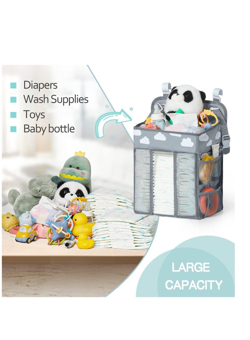 COOLBABY Baby Diaper Storage Bag multi-functional Large Capacity Bedside Hanging Storage