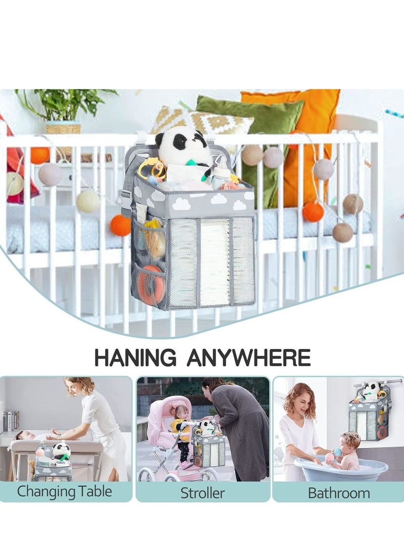 COOLBABY Baby Diaper Storage Bag multi-functional Large Capacity Bedside Hanging Storage