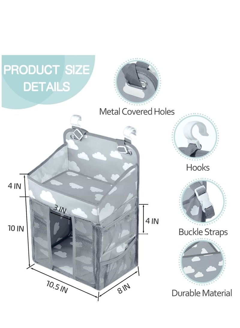 COOLBABY Baby Diaper Storage Bag multi-functional Large Capacity Bedside Hanging Storage